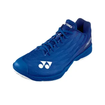 YONEX AX Super Light 5 Cushioned Slip Resistant Breathable Low Top Badminton Shoes Unisex Navy Blue Loose Fit