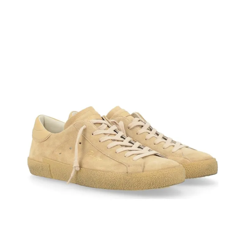 PHILIPPE MODEL Paris X '78 Low Top Skateboard Shoes Men's Yellow Brown-1