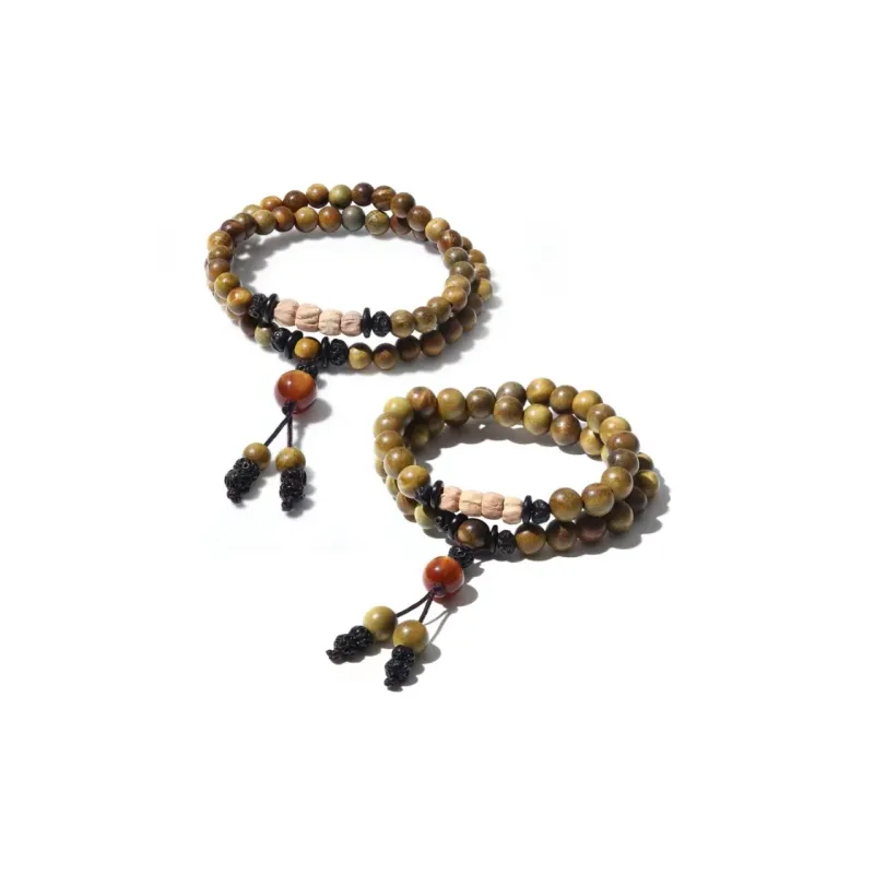 ZHUOJIN Green Sandalwood Bracelets Unisex-4