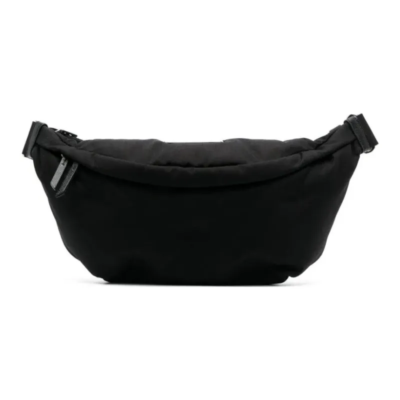 Maison Margiela Nylon With Cow Leather One Shoulder Crossbody Fanny Pack Men's Black-0