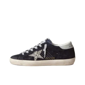 Golden Goose Super Star Low Top Skateboard Shoes Women's Dark Blue