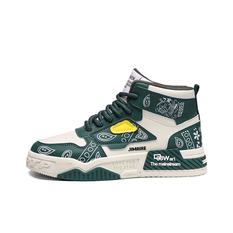 King Jinmai Slip-Resistant High-Top Skateboard Shoes Men's-5