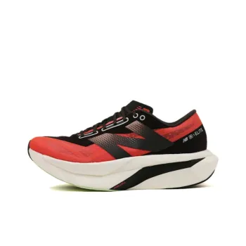 New Balance Elite V4 Anti Slip Wear Resistant Low Top Running Shoes Men's Red Black White