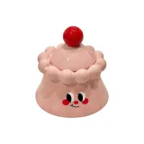 Volcano Ashtray-Pink-Red Ball Lid