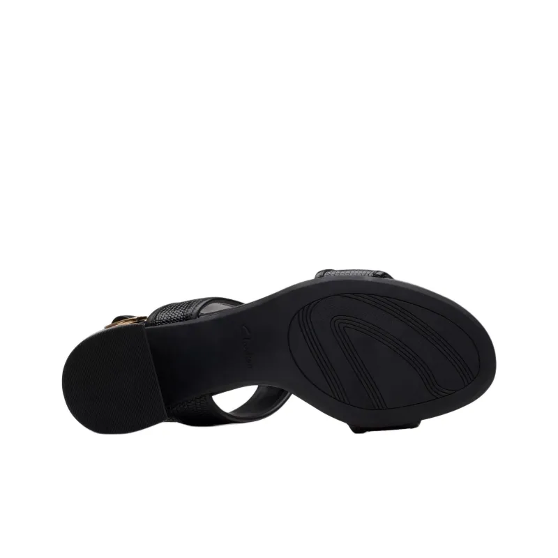 Clarks Ezoria Sling Strap Sandals 7cm Women's Black-5