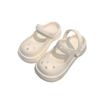Thin Strips Slippers Women's, Cream White