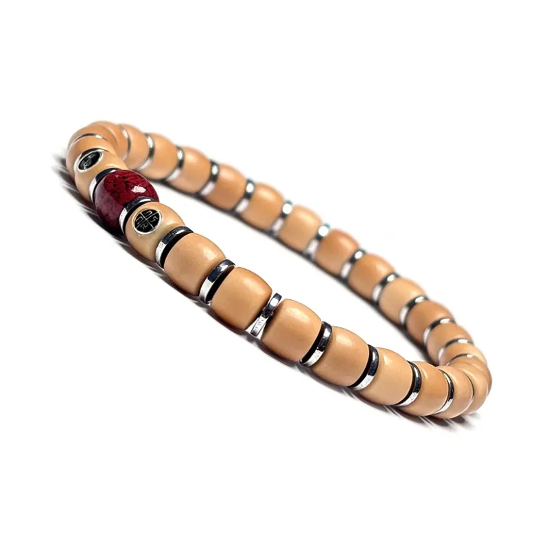 MOUNTAINS AND MANS Bodhi Root New Chinese Style Good Luck Beaded Bracelet Unisex-2