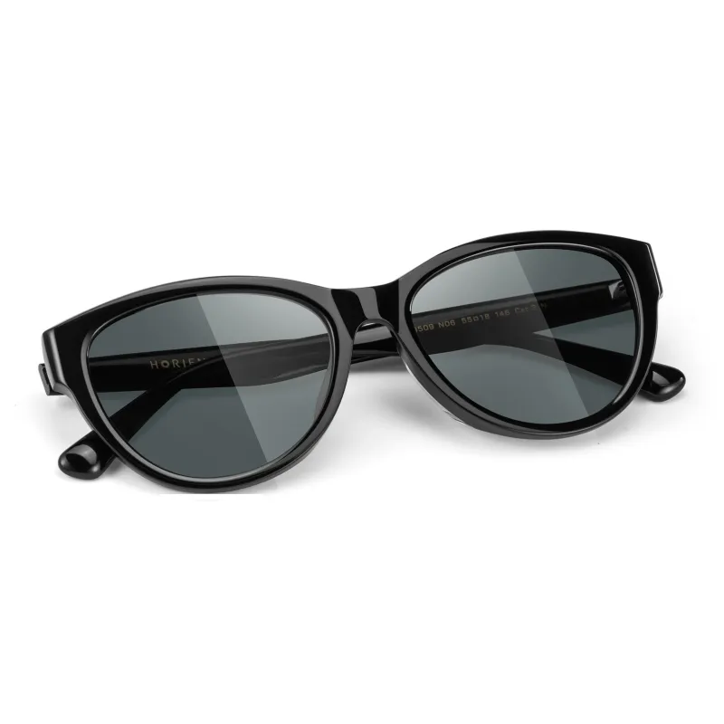 HORIEN Plate Frame Cat Eye Sunglasses Women's-1