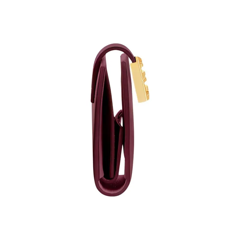 GIVENCHY 4G Cow Leather Card Holder Women's Burgundy-1