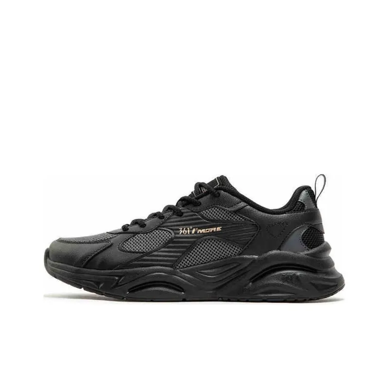 361° Shock Absorbers Slip Resistant Breathable Low Top Casual Shoes Men's Black Gray-0