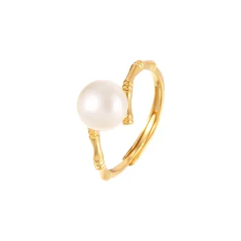 ZHENZHUAOMI Freshwater Pearl Rings Women's