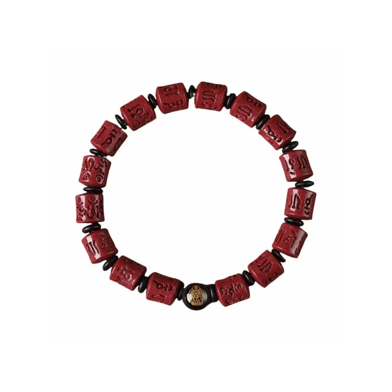 ZUIWENGLANGYASHANWENCHUANG Cinnabar Bracelets Unisex-6