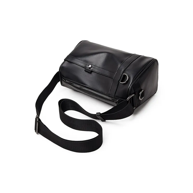 Old Man's Head Synthetic Leather Shoulder Bag, Crossbody Bag Men's Multicolor-5