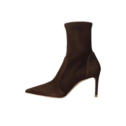 Stuart Weitzman/SW Ankle Boots 9.5cm Women's Dark Brown