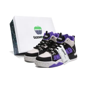 TEXWOOD Coverage Slip Resistant Cushioning Wear Resistant Height Increasing High Top Skateboard Shoes Men's
