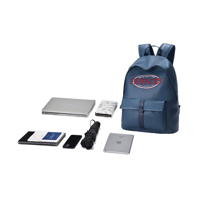 DRACONITE Polyester Backpack Regular Unisex Blue/Beige-4