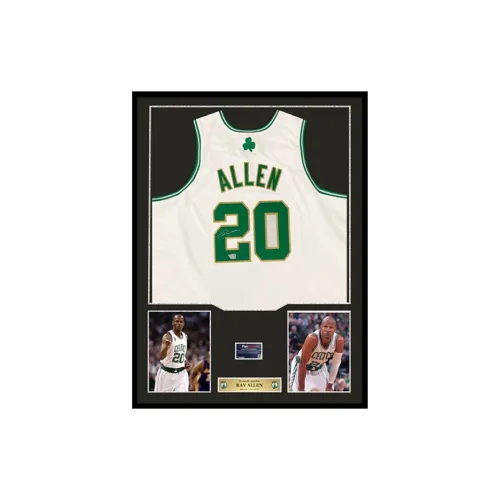 Three For Boston Celtics Basketball Fan Supplies Framed Outer Frame Dimensions Approximately 78x98cm Unisex
