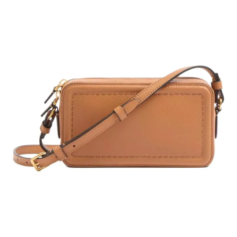 Valentino Calfskin Shoulder Bag Mini Women's Almond-3