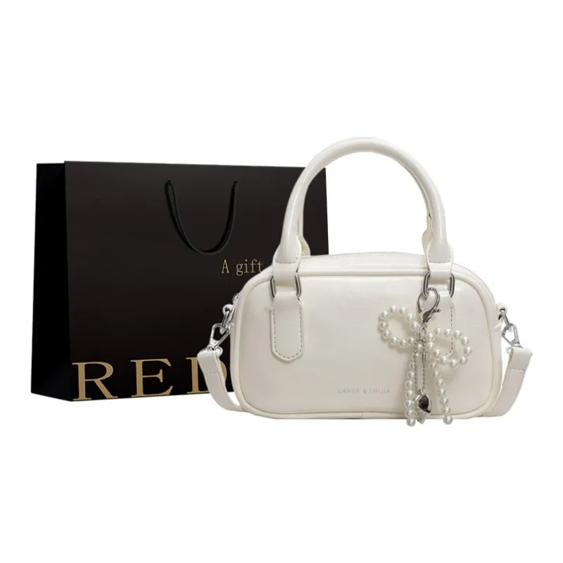 REDOO PU Shoulder Bag, Crossbody Bag, Handbag Women's Ecru/Silver/Black/Burgundy-0