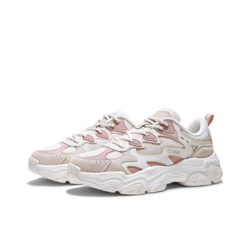 CAMEL Cushioning Wear-Resistant Low-Top Chunky Sneakers Women's-4