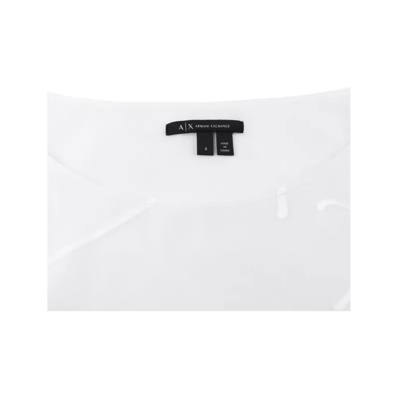 ARMANI EXCHANGEAE SS23 Short Sleeved Dress Women's White-6