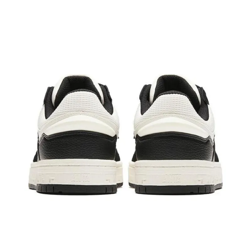 Anta Anti Slip Wear Resistant Skateboard Shoes Men's Black White-3