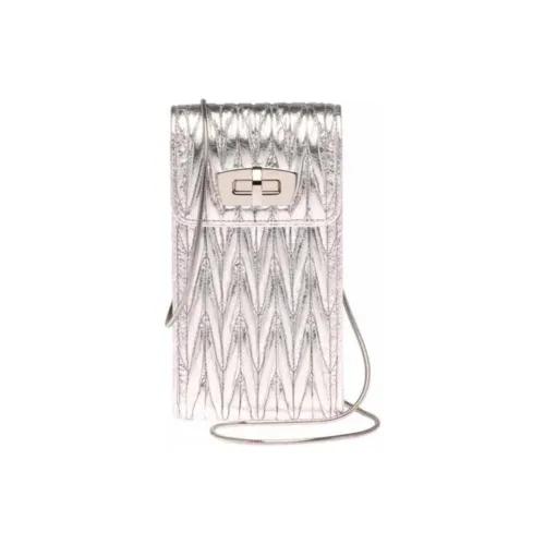 MIU MIU Matelassé Leather Cell Phone Pouch Women's ensemble