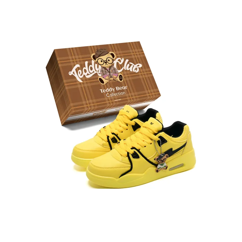 Teddy Bear Collection Coverage Slip Resistant, Abrasion Resistant, Lightweight Low Top Skateboard Shoes Unisex-14