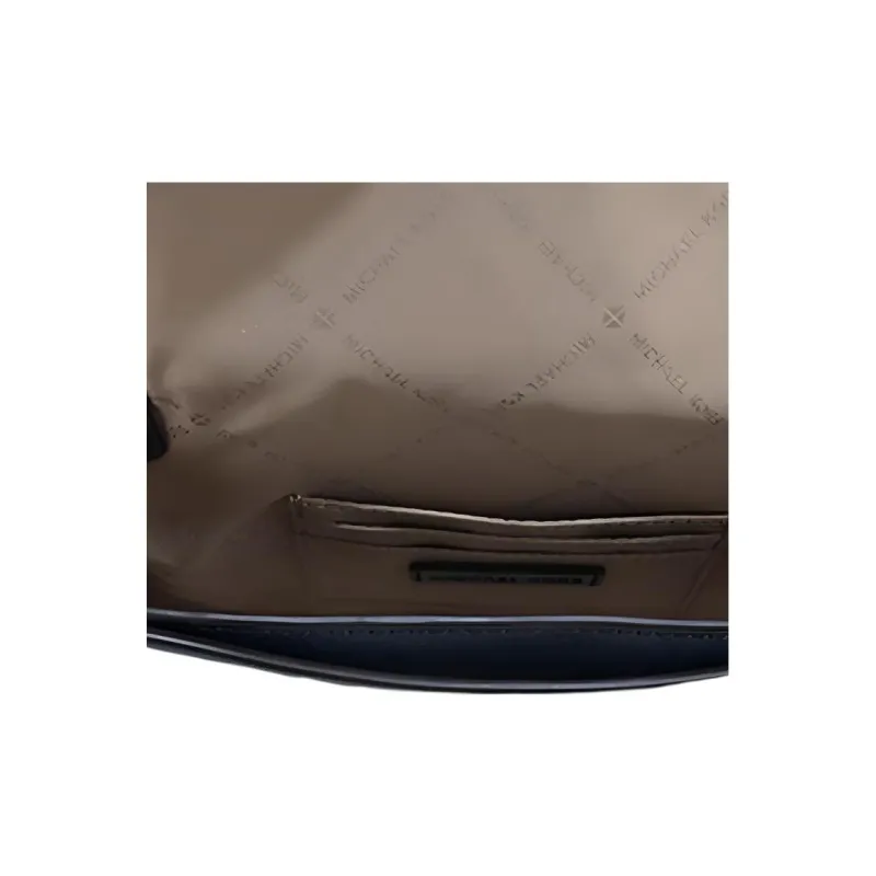 MICHAEL KORS Wanda Cow Leather Shoulder Bag Crossbody Bag Small Size Women's Navy Blue-4