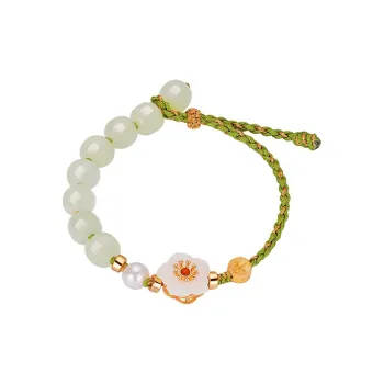 Long Fu Hetian Jade Bracelets White Jade/Pale Greenish White Jade Women's
