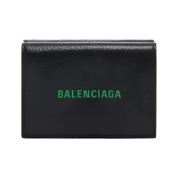 Balenciaga Cash Cow Leather Wallet Mini Men's Black