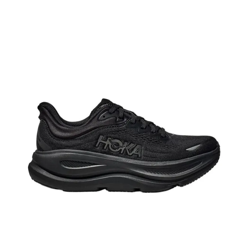 HOKA ONE ONE Bondi 9 Anti Slip Wear Resistant Low Top Casual Running Shoes Men's Black-1