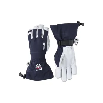 HESTRA Polyamide Goatskin Leather Sports Gloves Unisex Blue