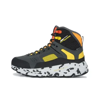 KOLON SPORT Tripod Anti Slip Wear Resistant High Top Hiking Shoes Unisex Gray Black