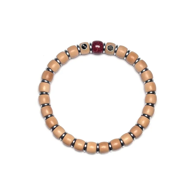 MOUNTAINS AND MANS Bodhi Root New Chinese Style Good Luck Beaded Bracelet Unisex-1