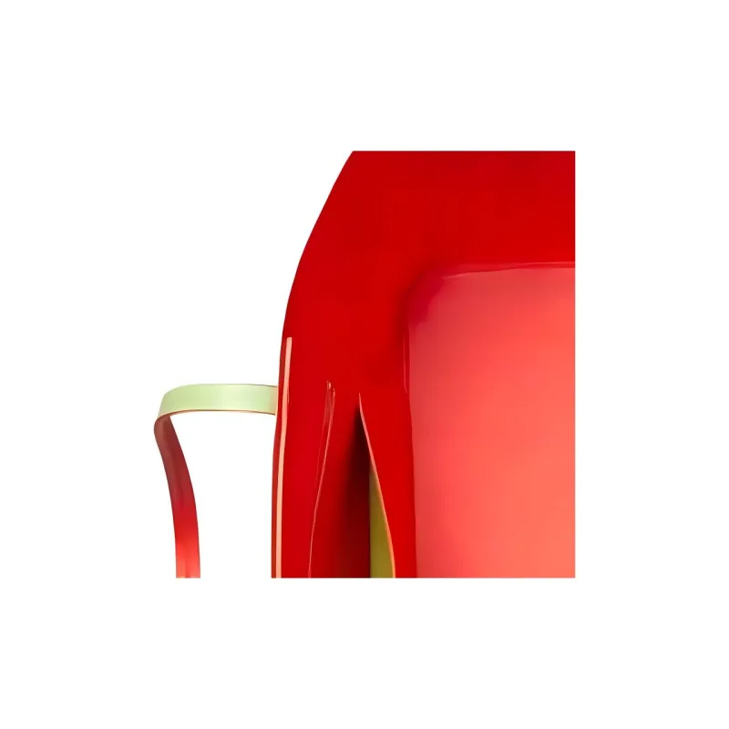 Kate Spade Leather Tote Bag Shopping Bag Handbag Women's Red & Green-3