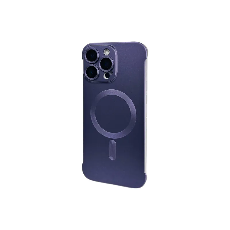 Wei Xin Acrylic Material Magnetic Bezel less Phone Cases Compatible With IPhone 16/15 Pro Max/Apple 13/14 Pro/Max-8