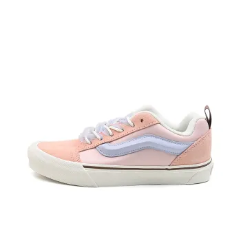 Vans Knu Skool Anti Slip Wear Resistant Low Top Skateboard Shoes Unisex Orange Pink Purple