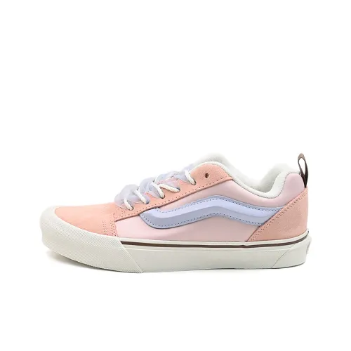 Vans Knu Skool Anti Slip Wear Resistant Low Top Skateboard Shoes Unisex Orange Pink Purple