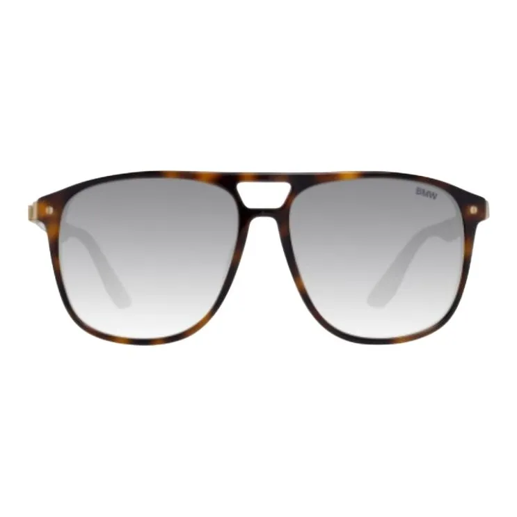 BMW Plastic Aviator Sunglasses Men's Tortoiseshell-1