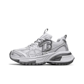 NFL Baltimore Ravens Height Increasing Wear Resistant Breathable Slip Resistant Low Top Chunky Sneakers Unisex Gray