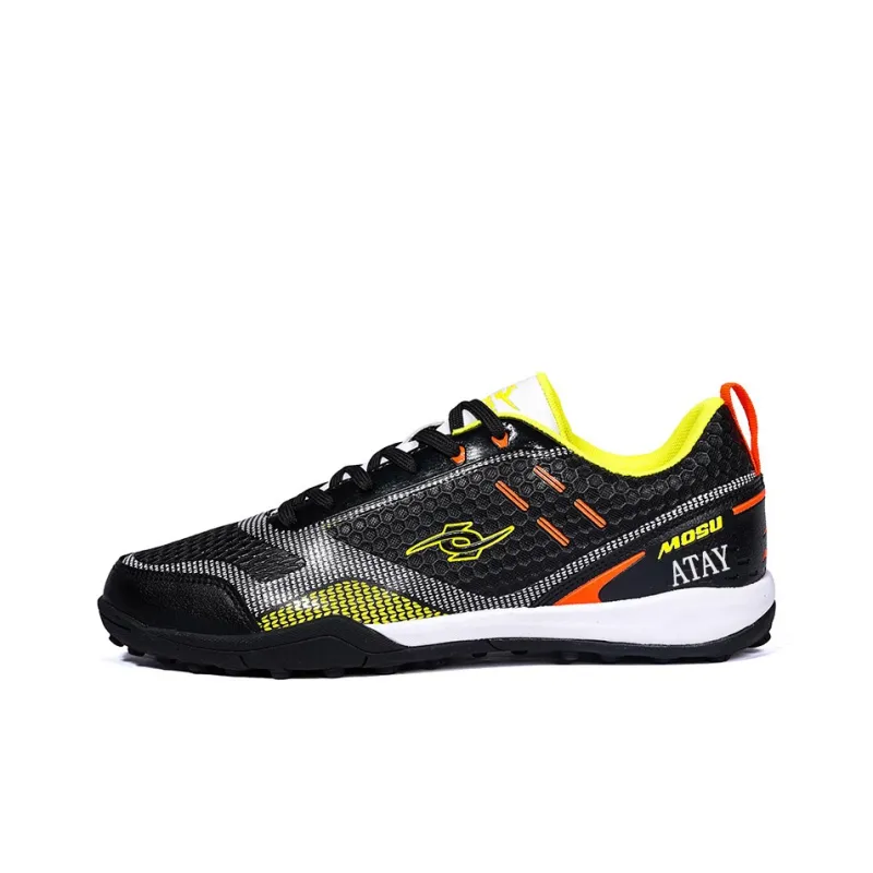 ATAY Soccer Shoes Men Low Top White Gold/Red/Black Neon Yellow/Dark Blue Neon Yellow-10