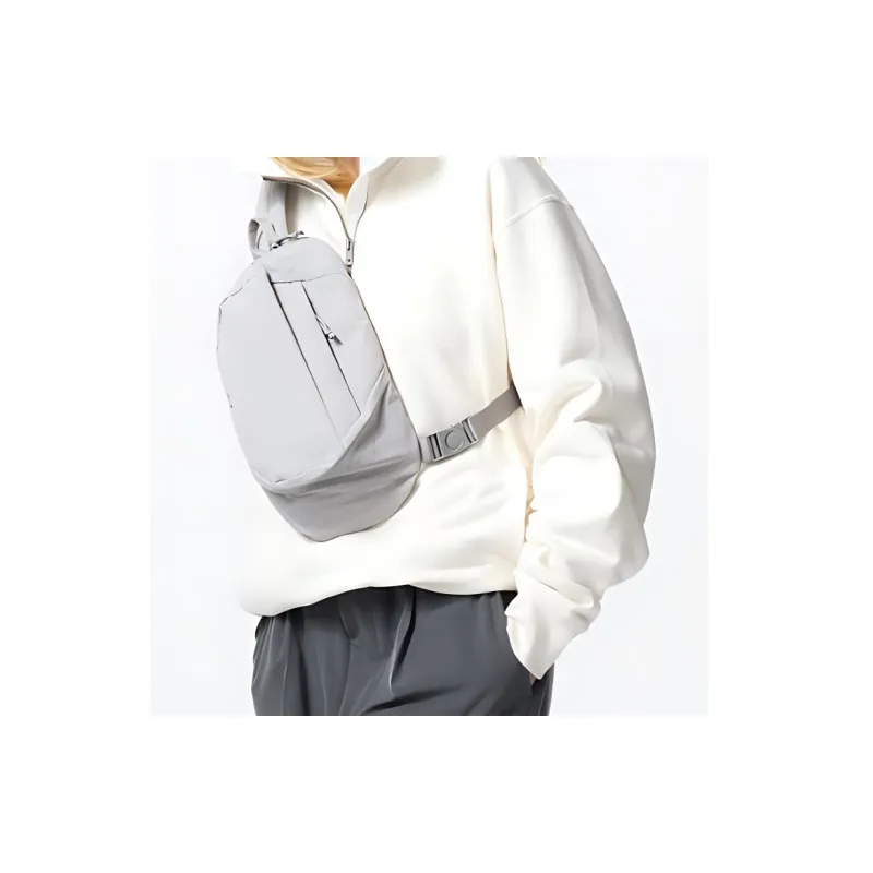 UNIQLO Nylon Sling Bag Unisex Light Gray-1