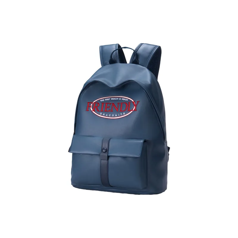 DRACONITE Polyester Backpack Regular Unisex Blue/Beige-1