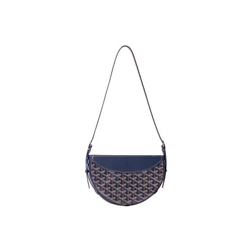 GOYARD Canvas With Calfskin Swift Bag Shoulder Bags Unisex Marine Blue