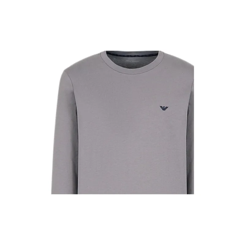 EMPORIO ARMANI FW24 Pajama Set Men's Gray Blue-4