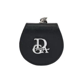 DEGAIA Top Grain Cow Leather Fanny Pack Crossbody Bag Shoulder Bag Mini Women's White/Silver