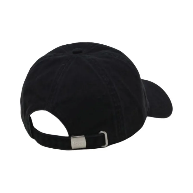 GANNI Logo Embroidered Curved Peak Hat-2