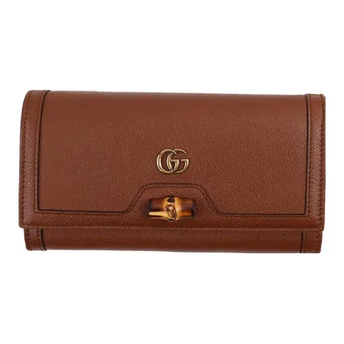 GUCCI Diana Leather Shoulder Bag Crossbody Bag Altas Women's Black