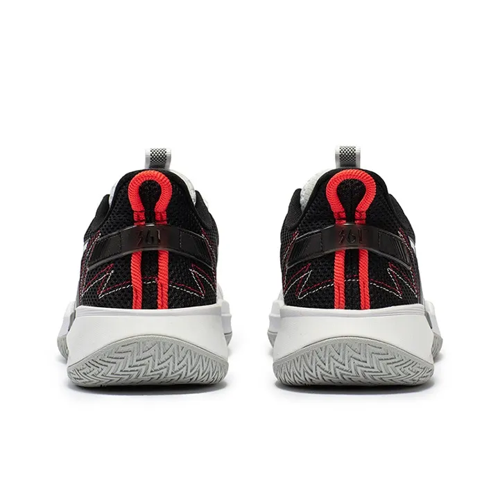 361° Big3 Team Cushioned Wear Resistant Breathable Low Top Basketball Shoes Men's Black White-3